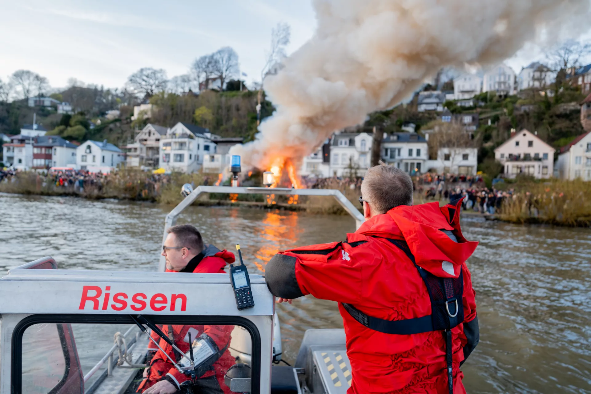 Mit Dabei: Osterfeuer in Blankenese